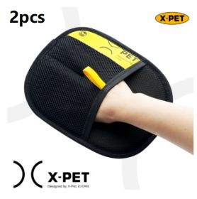 Cat Hair Cleaner Cat Hair Removal And Adsorption Artifact Hair Brush (Option: Black Large size-2PCS)